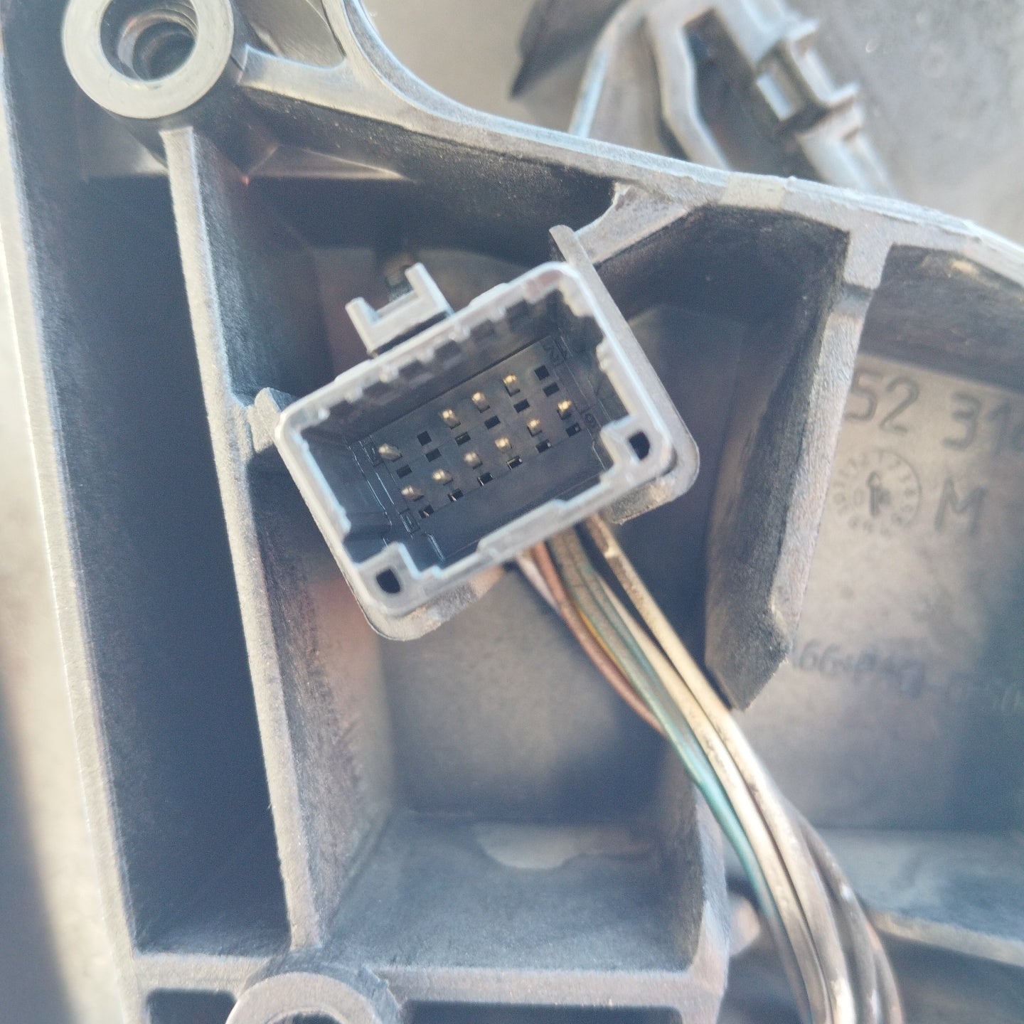 Renault Megane 2010 10-poliger elektrischer Außenspiegel links, grau, ecoAG5092