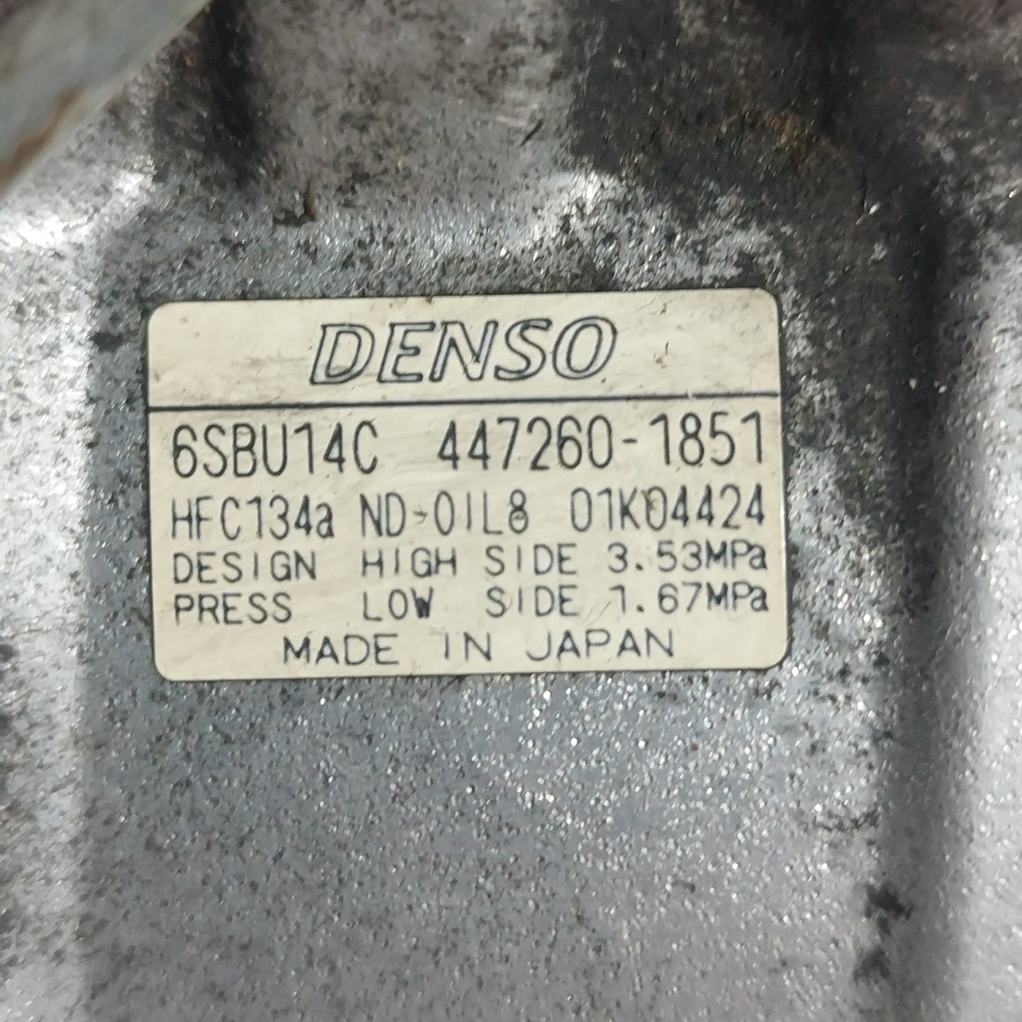 Compressore a / c Bmw Serie 1 / Serie 3 E82 2.0 D 2005-2010 DENSO cod:447260-1851 64526987862 ecoAC8188