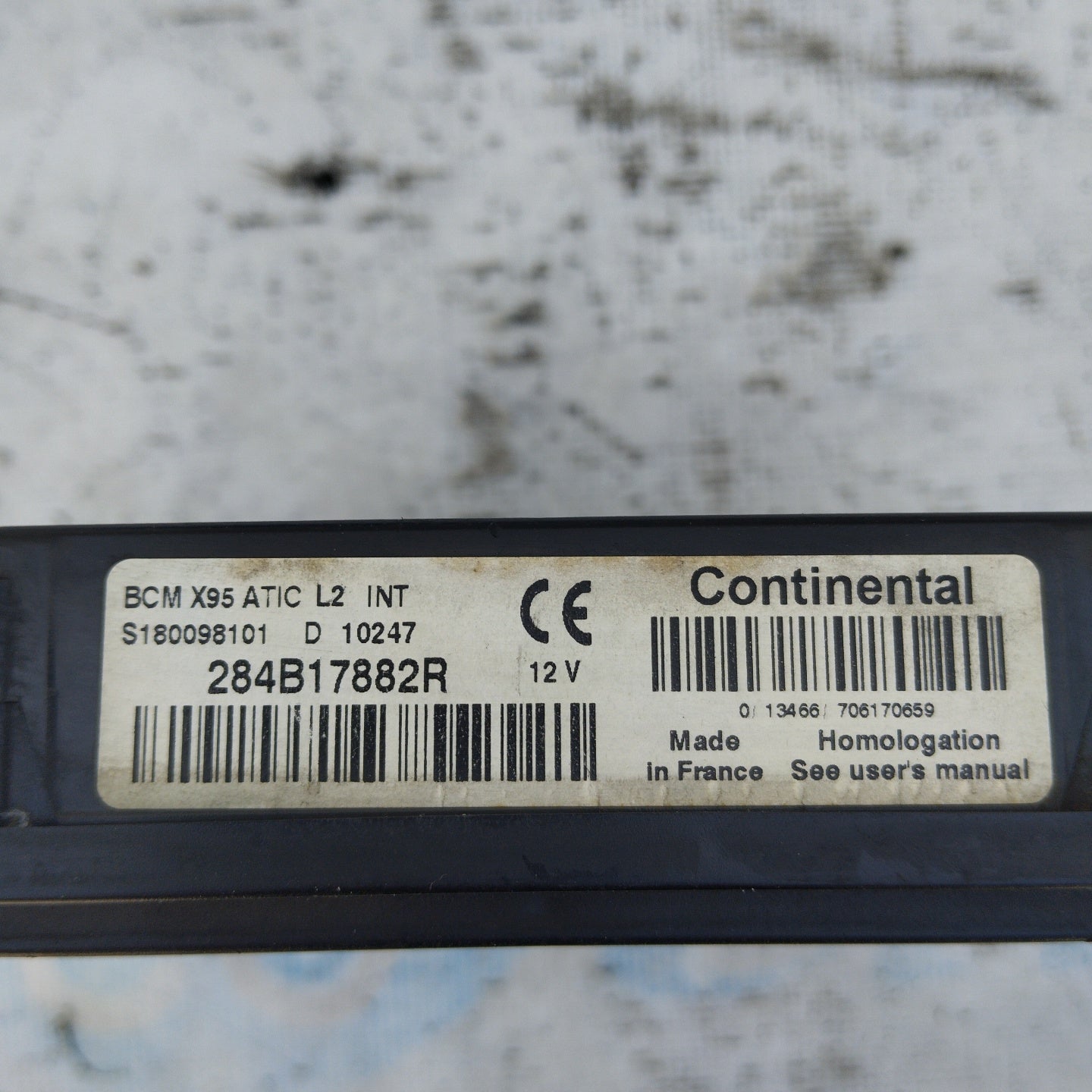 Body computer control unit Renault Megane 1.5 DCI 2010 code: 284b17882r ecoAG5133