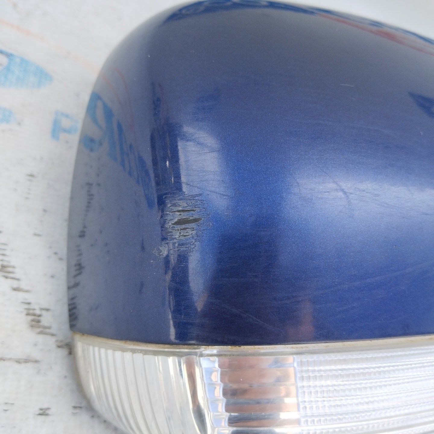 Elektrischer rechter Außenspiegel blau Volkswagen Touareg 2004 8-adrig ecoAG5139