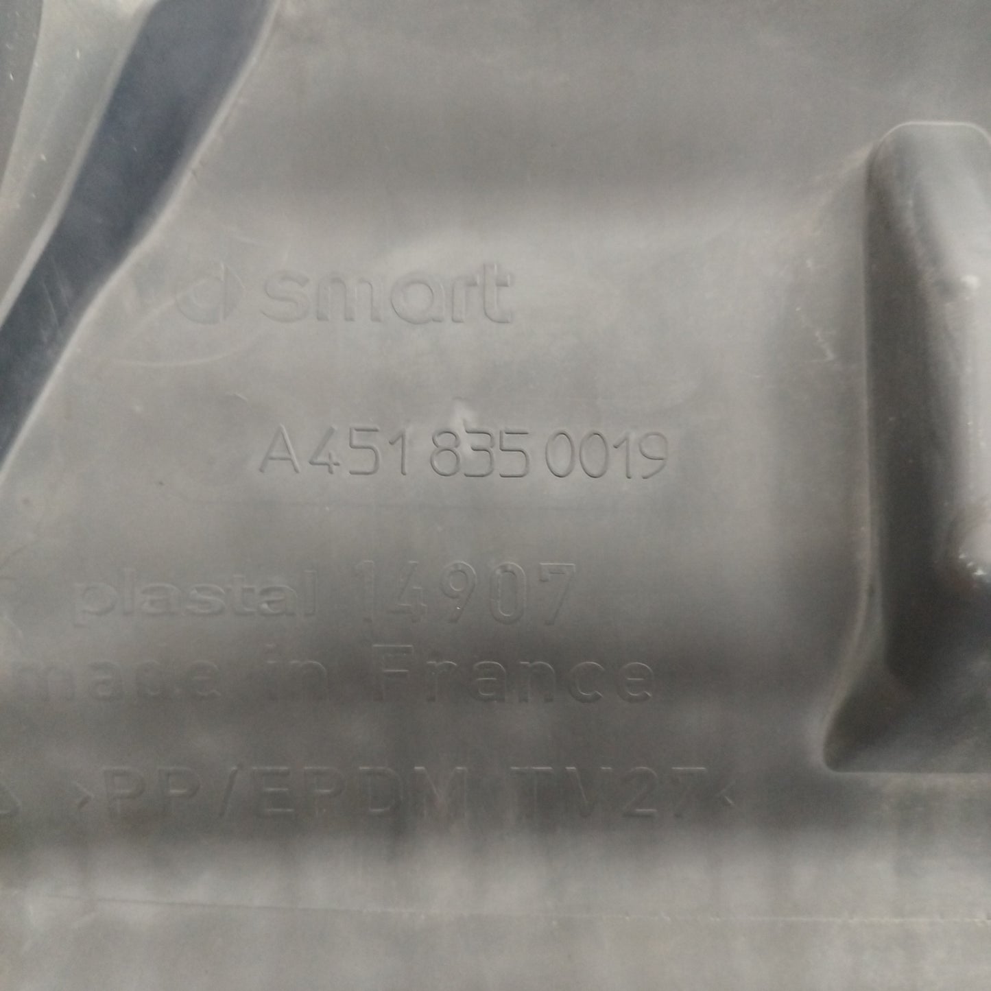 Tropfschalengitter Smart Fortwo 451 2010 Code: A4518350019 ecoAC8354