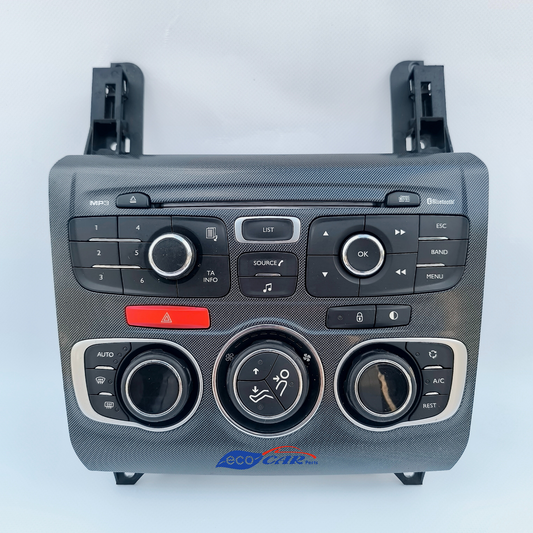 Pulsantiera centrale comandi clima e autoradio digitale Citroën C4 (B7) anno 2010-2018 cod: 9666027477 ecoAG6406