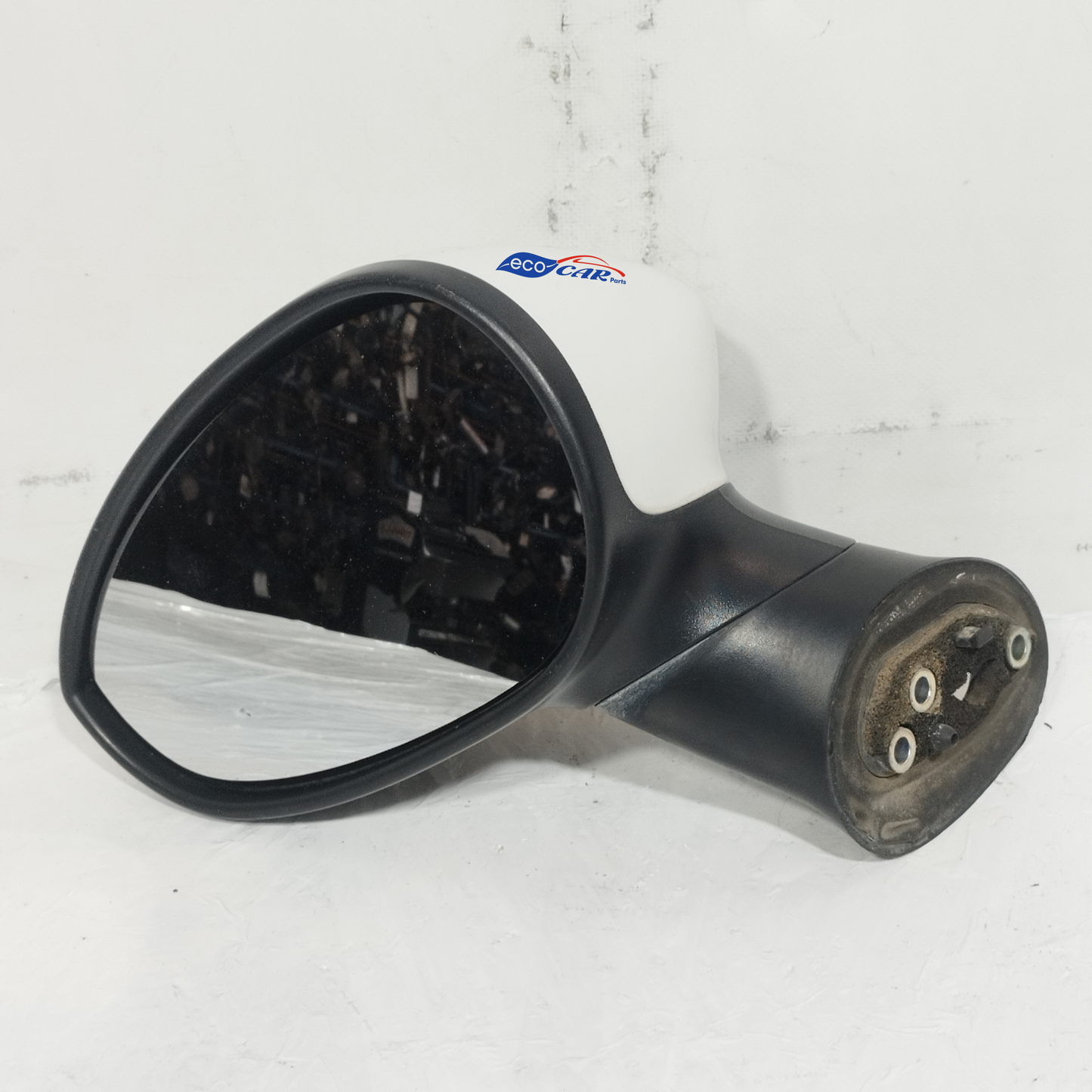 Elektrischer Außenspiegel vorne links, weiß, Fiat Grande Punto, Baujahr 2008, 3-adrig, ecoAC14002
