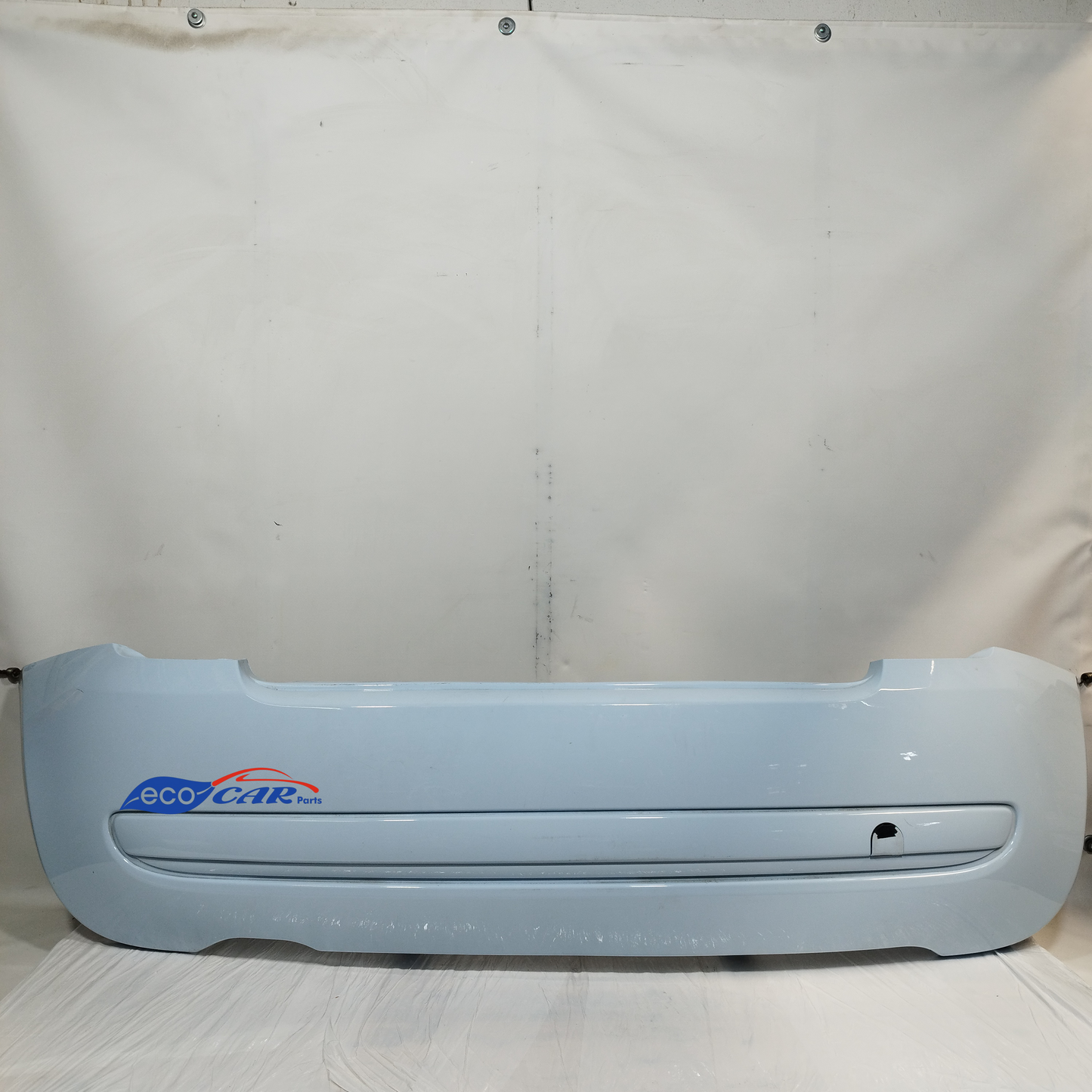 Fiat 500 2010 EcoAC12612 hellblaue Heckstoßstange