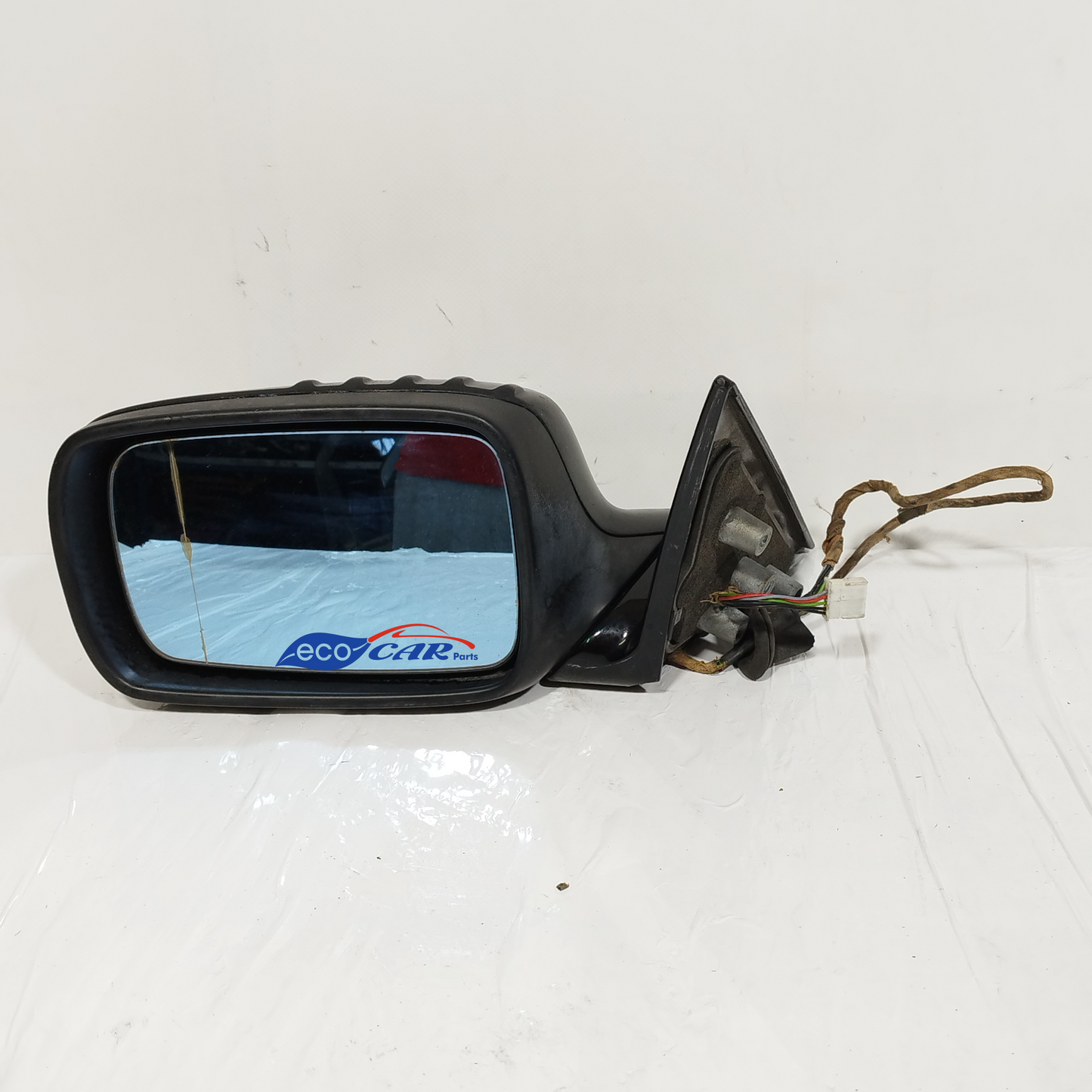 Schwarzer elektrischer Außenspiegel vorne links für BMW 3er E46, Baujahr 2004, 5-adrig, ecoAC12737