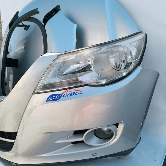Silbergraue Frontblende komplett mit Kühlern Volkswagen Tiguan Baujahr 2009 ecoAG247