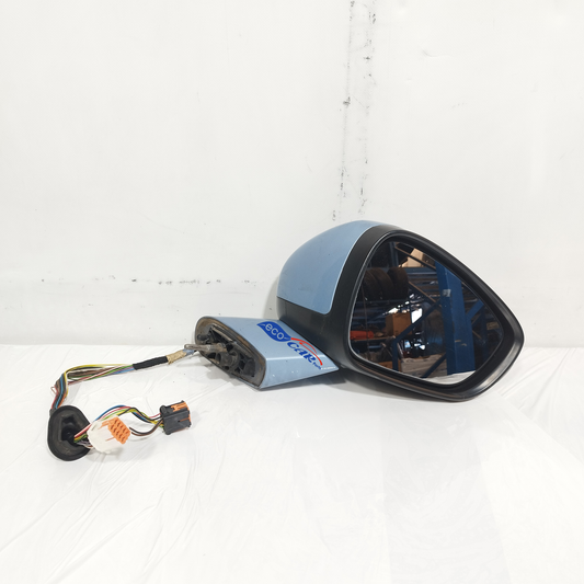 Elektrischer Außenspiegel vorne rechts, hellblau, Citroen C4 Grand Picasso, Baujahr 2013, 18-adrig, ecoAC13755