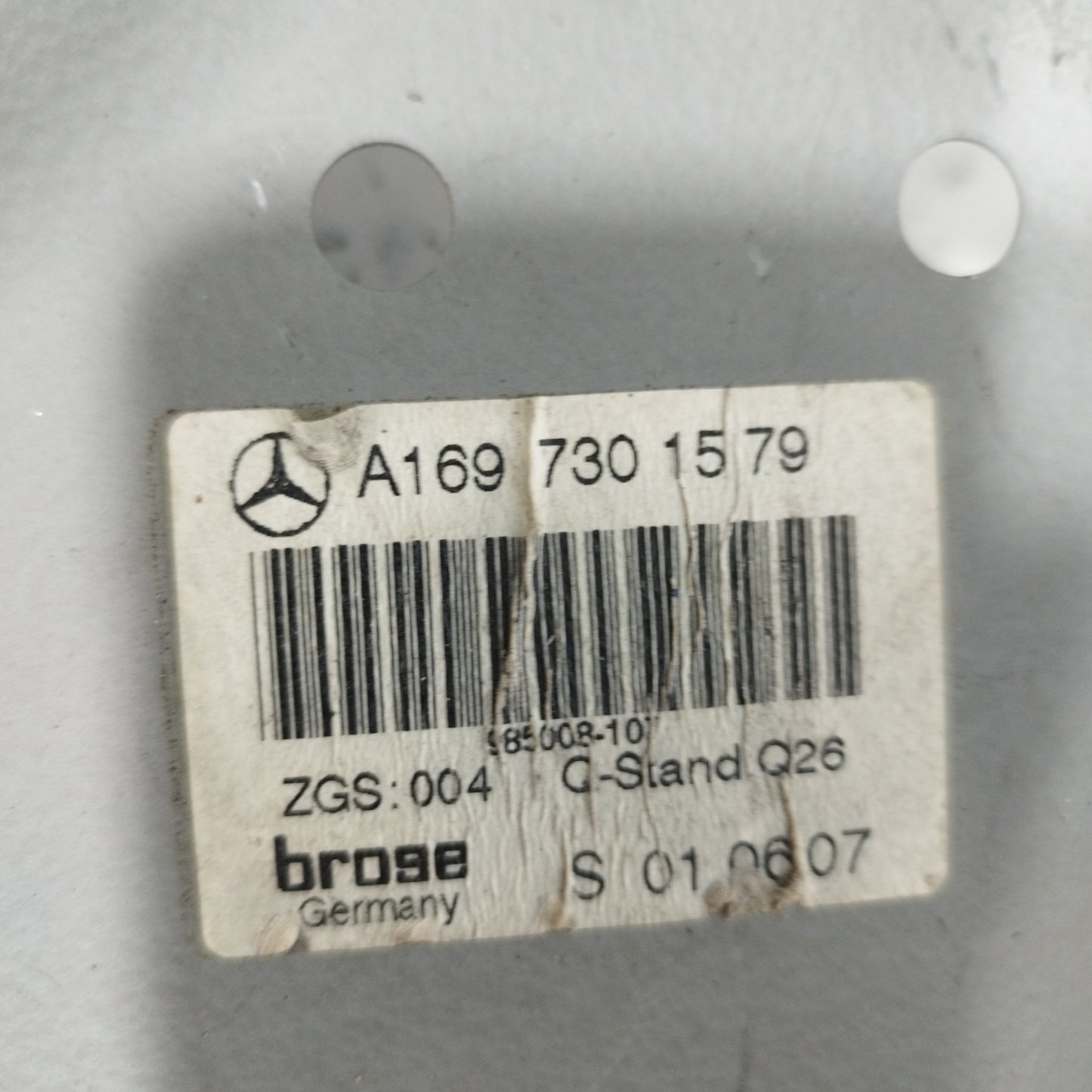 Manual panel rack rear left Mercedes B-Class W245 2009 code: A1697301579 ecoAC8818