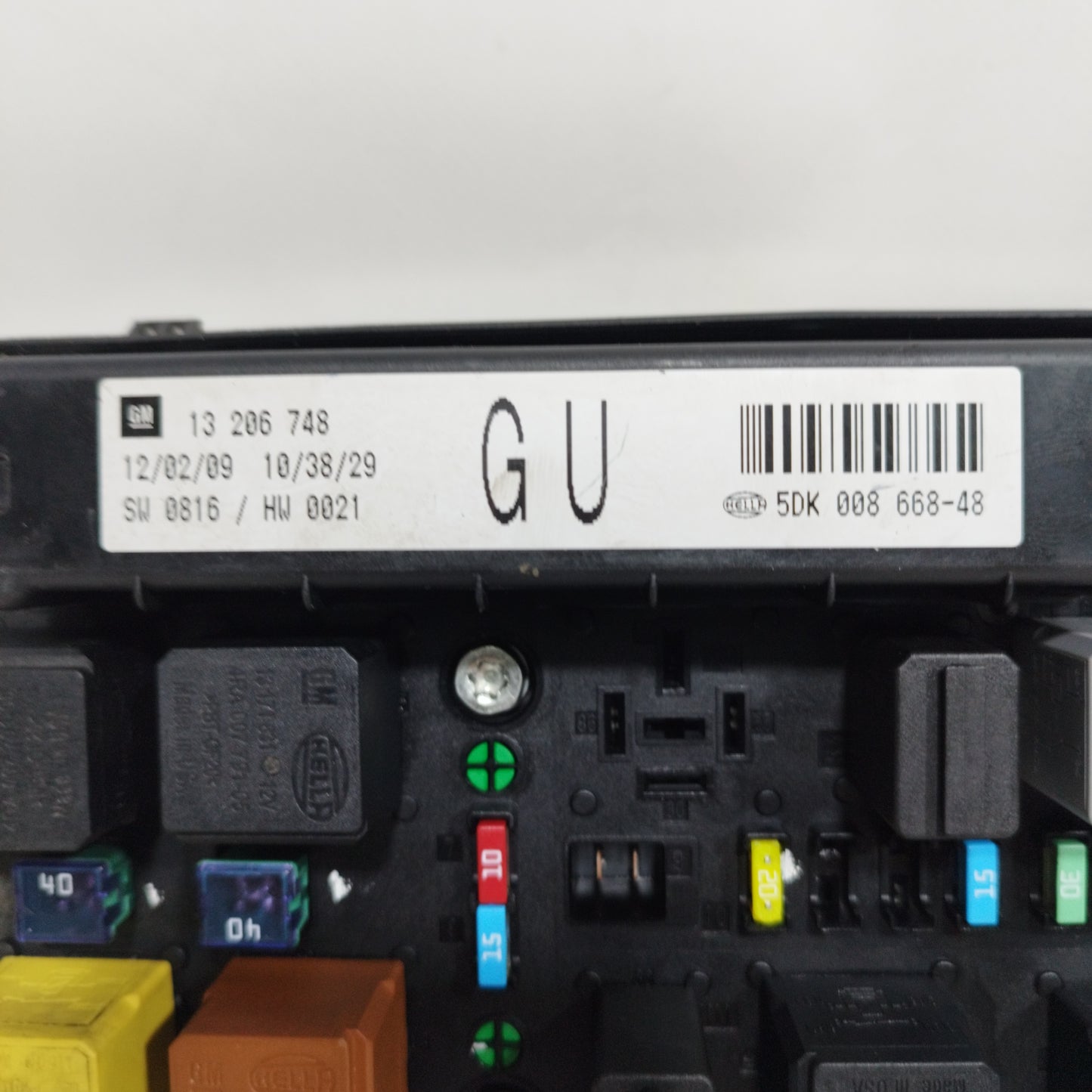 Fuse Box Opel Astra H 1.9 CDTI 2006 COD 5DK00866848 ecoAC8606