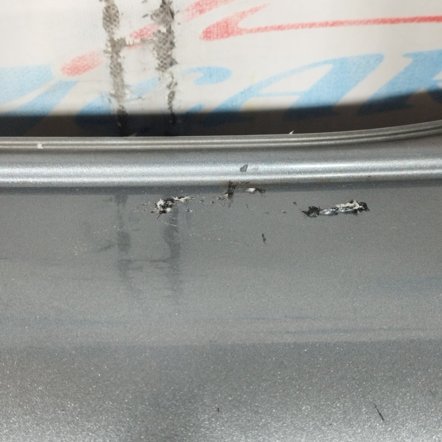 Graue hintere Stoßstange (Mitte) Smart ForFour 2005 ecoAC10395