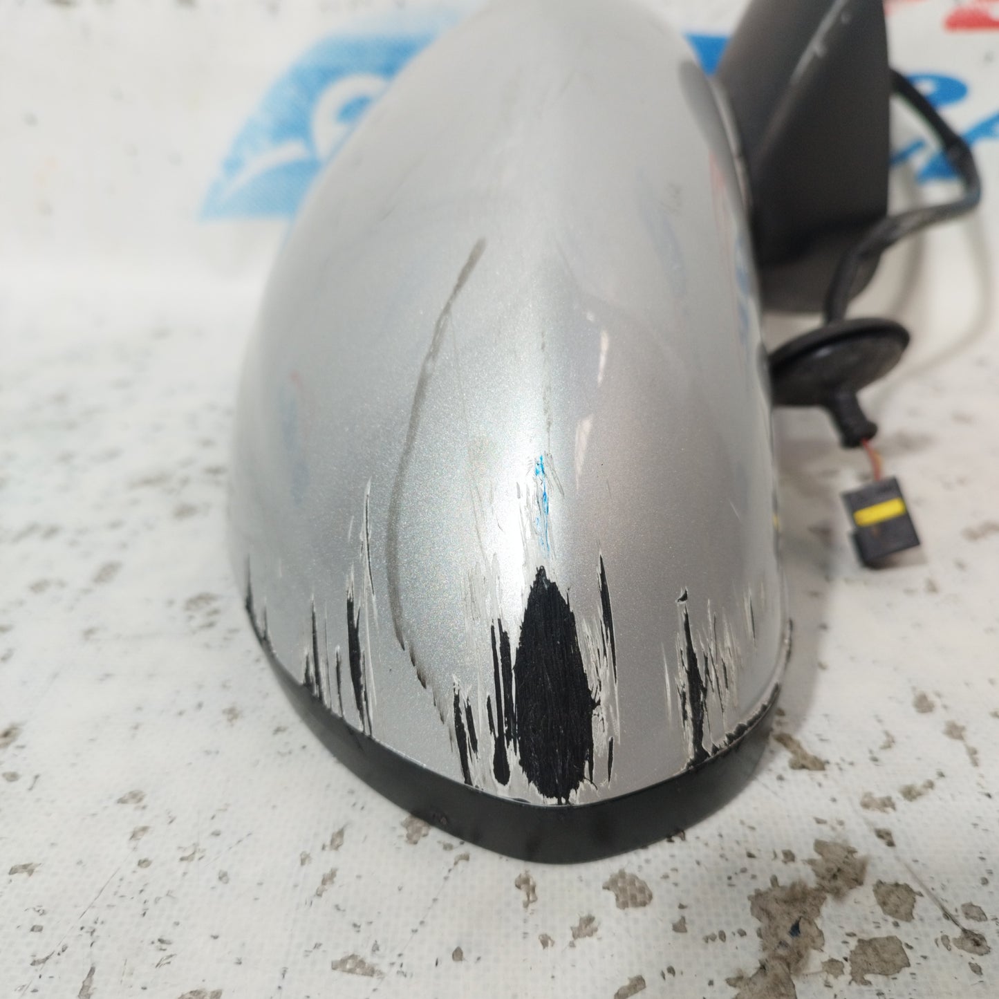 Elektrisch verstellbarer Außenspiegel vorne rechts, grau, Opel Corsa E 2016, 3-adrig, ecoAC10183