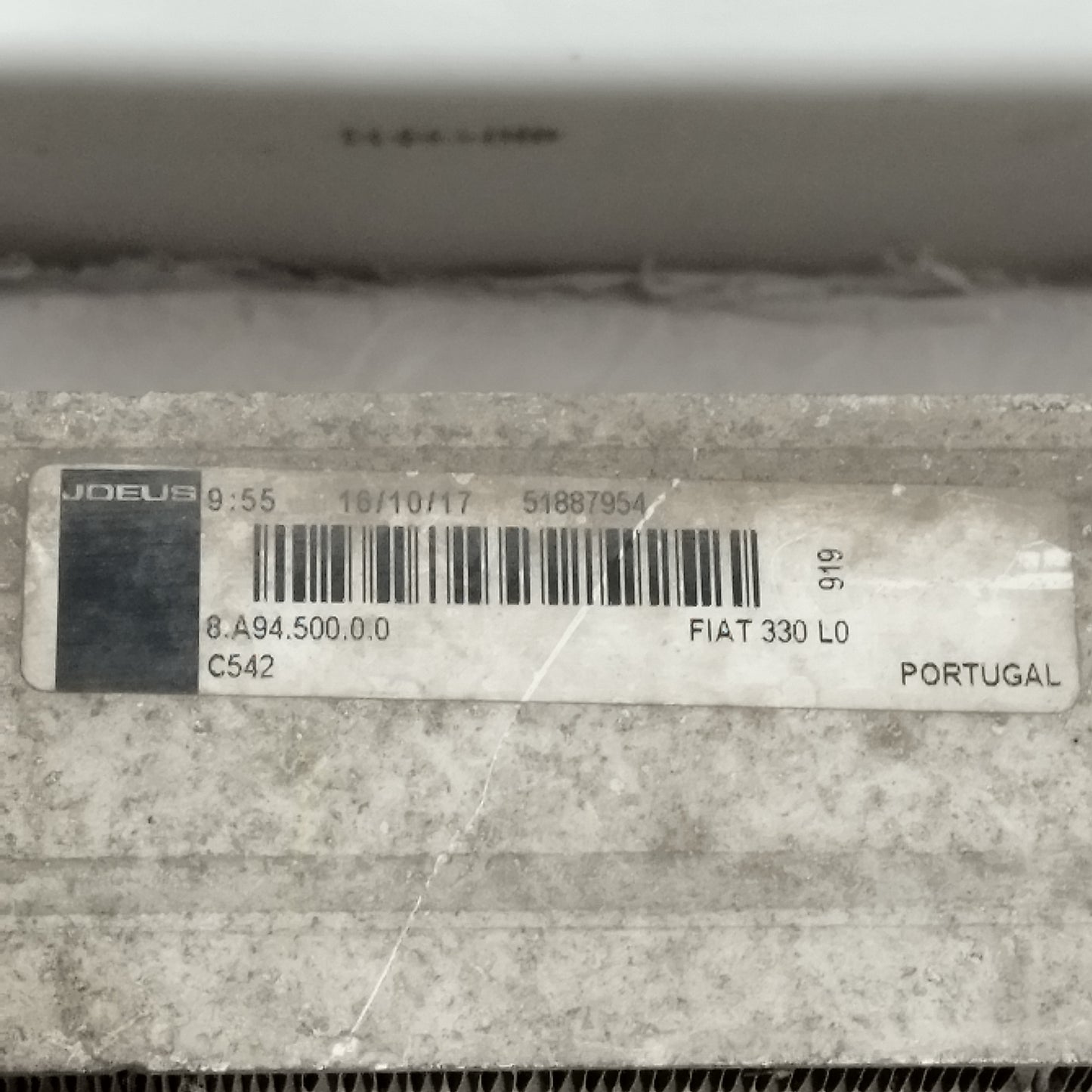 Ladeluftkühler Fiat Typ 1.6 MTJ 2016 Teilenummer: 51887954 ecoAC13540