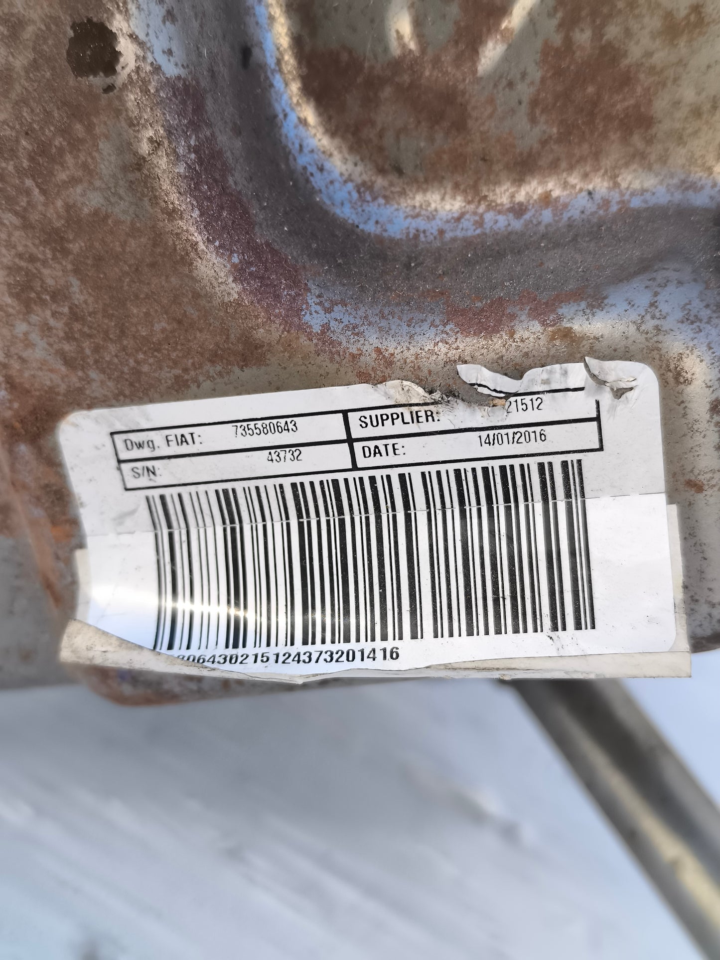 Piantone sterzo / City Lancia Ypsilon anno 2016 cod.735580643 ecoAG7606