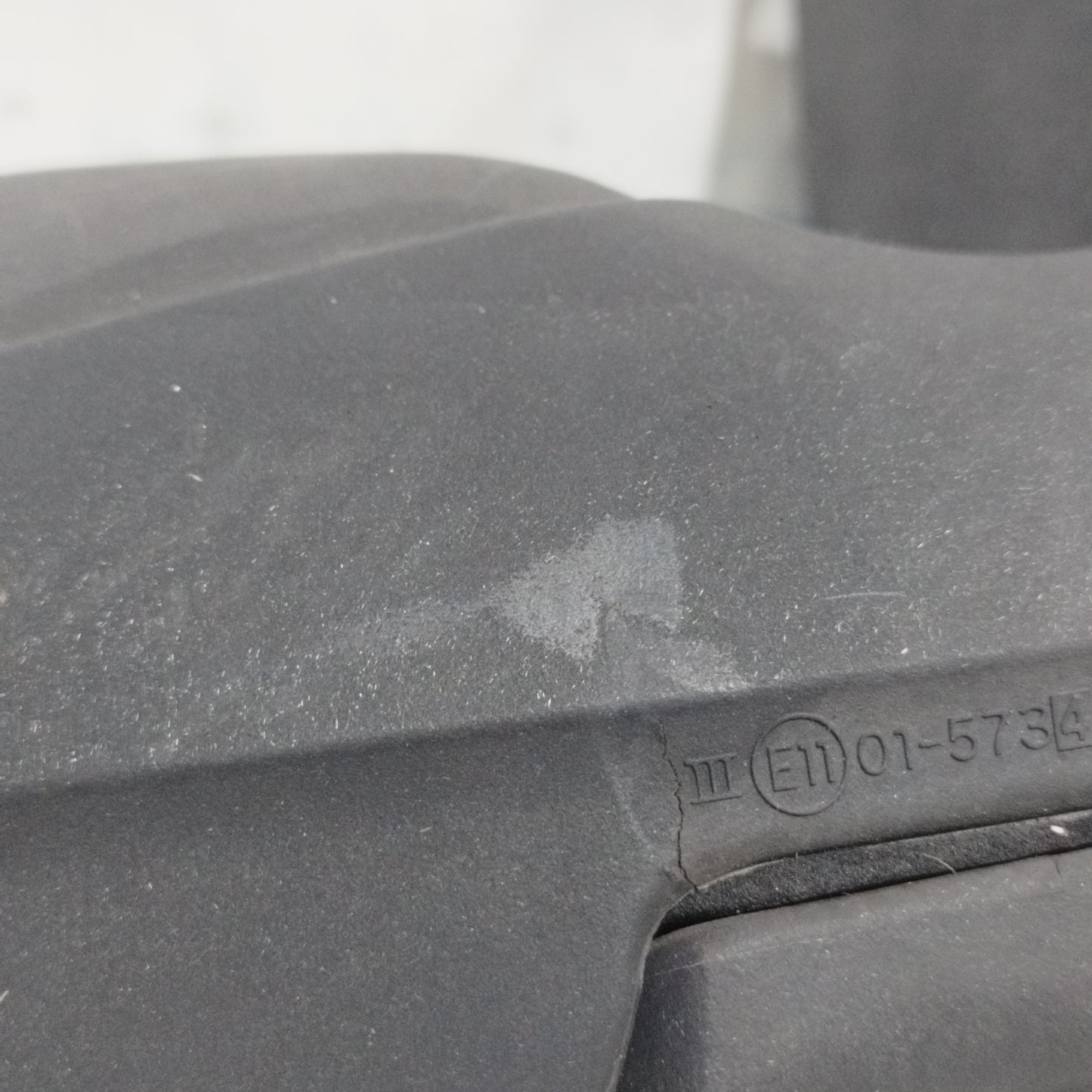 Schwarzer, geprägter, manuell verstellbarer Außenspiegel vorne rechts für Smart Fortwo 450, Baujahr 1998, ecoAC9020