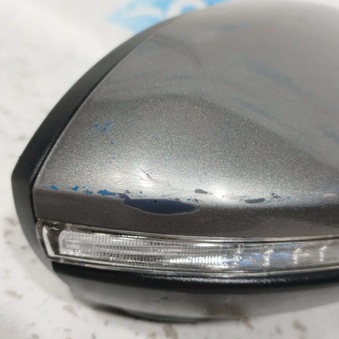 Electric mirror front right dark grey Volkswagen Golf 7 2016 13 Wire ecoAC10560
