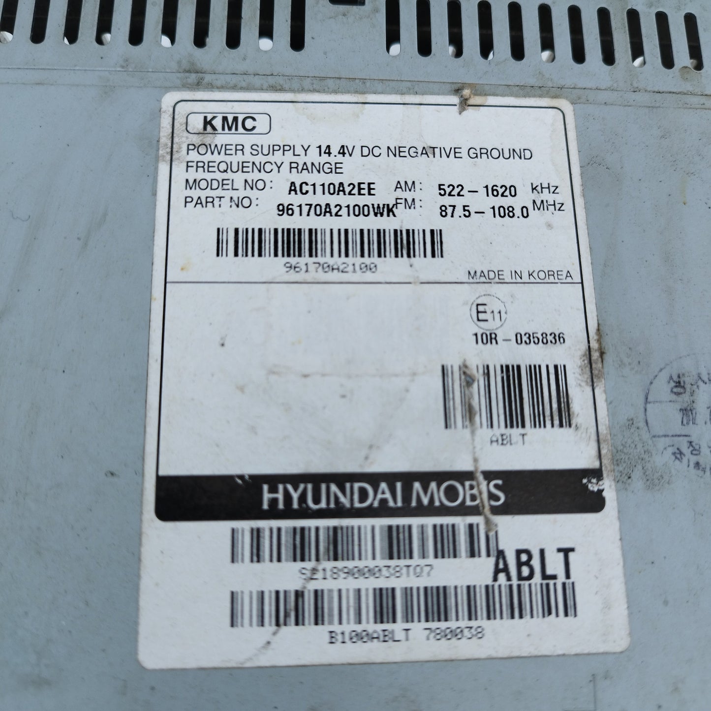 Autoradio Kia Ceed 2012 cod: 96170A2100WK ecoAC15834