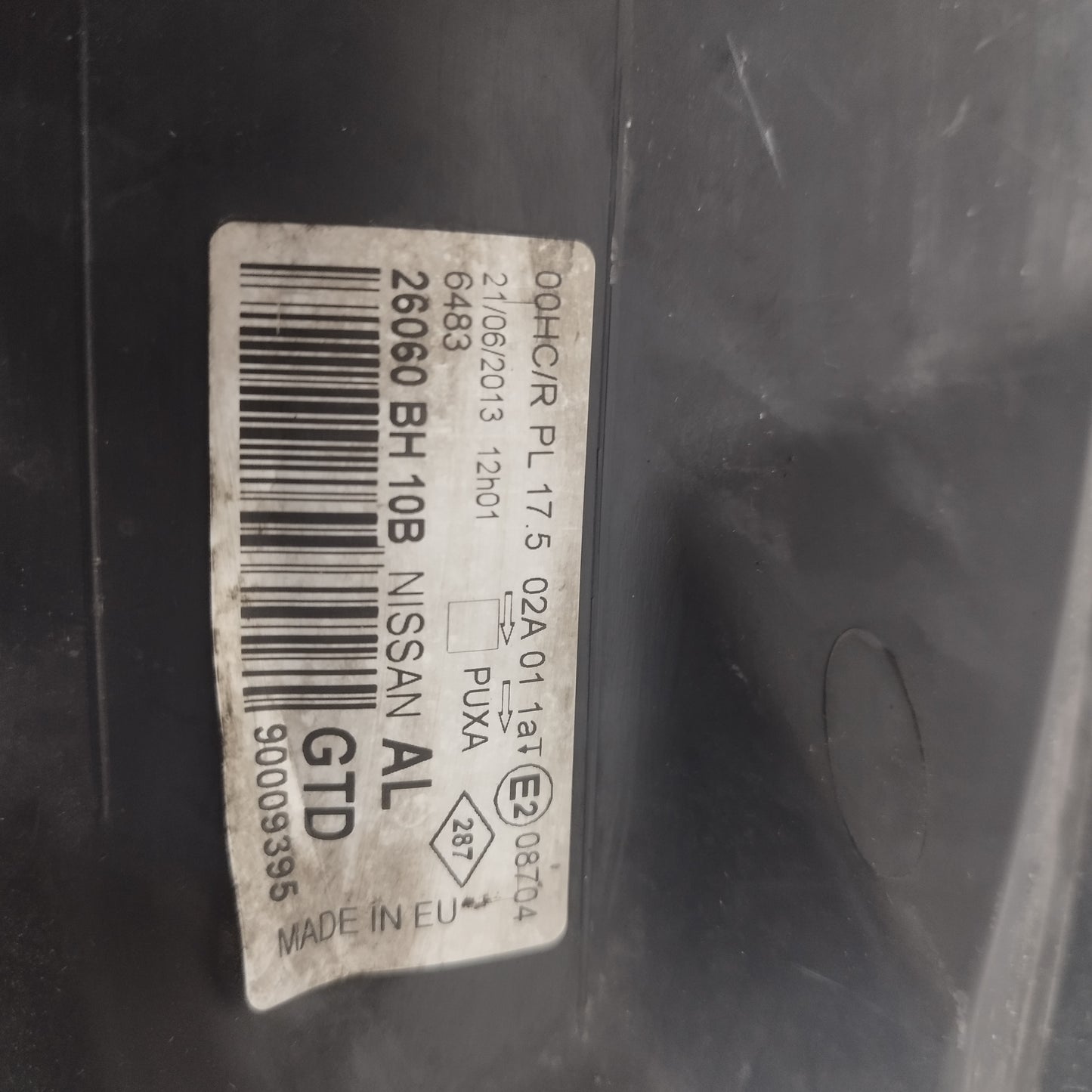Fanale anteriore sx Nissan Note 2010 cod: 26060BH10B ecoAC15923