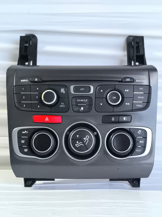 Pulsantiera centrale comandi clima e autoradio digitale Citroën C4 (B7) anno 2010-2018 cod. 9666027477 ecoAG8507