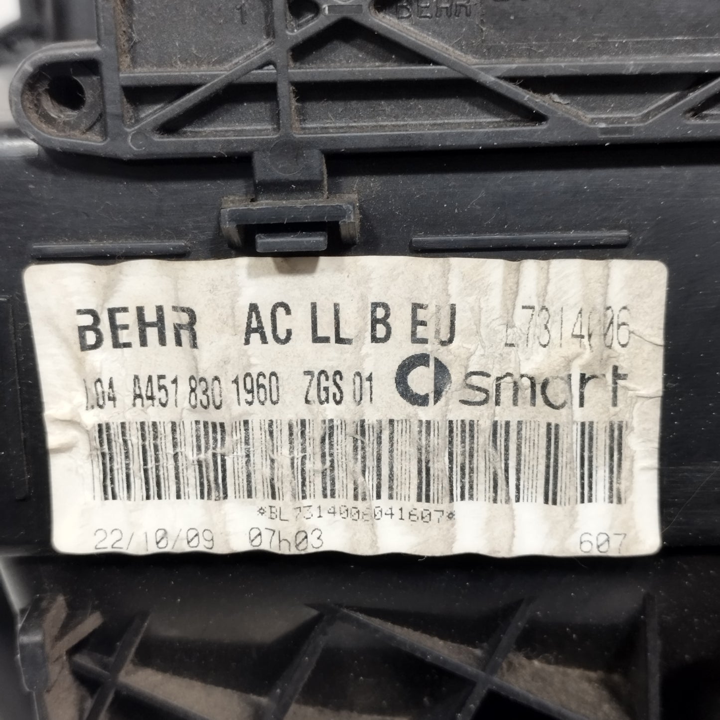 Stufa completa Smart 451 2010 Cod: A4518301960 ecoAC12994