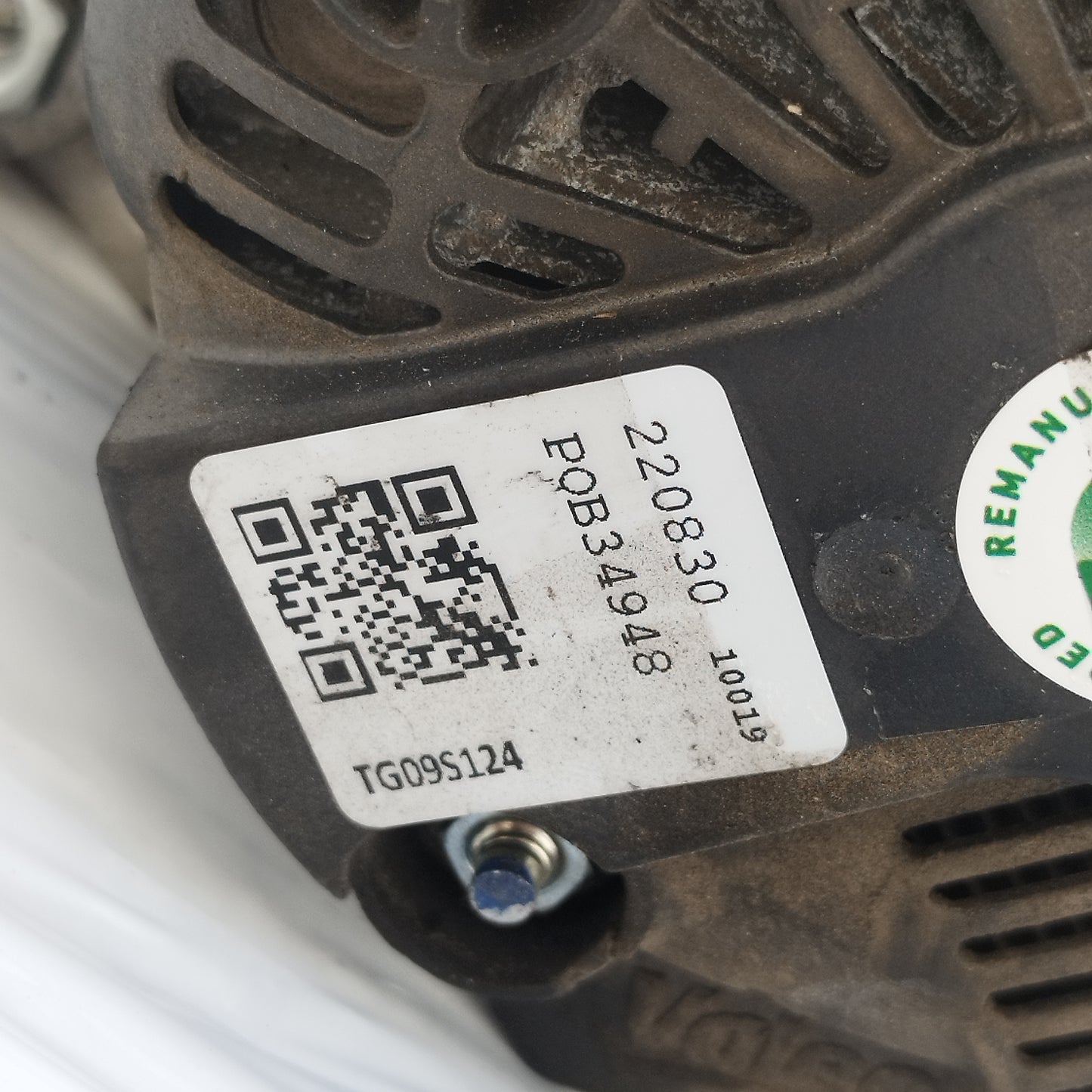 Alternatore Hyundai I10 1.0 B 2011-2019 cod: tg09s124 ecoAC16006