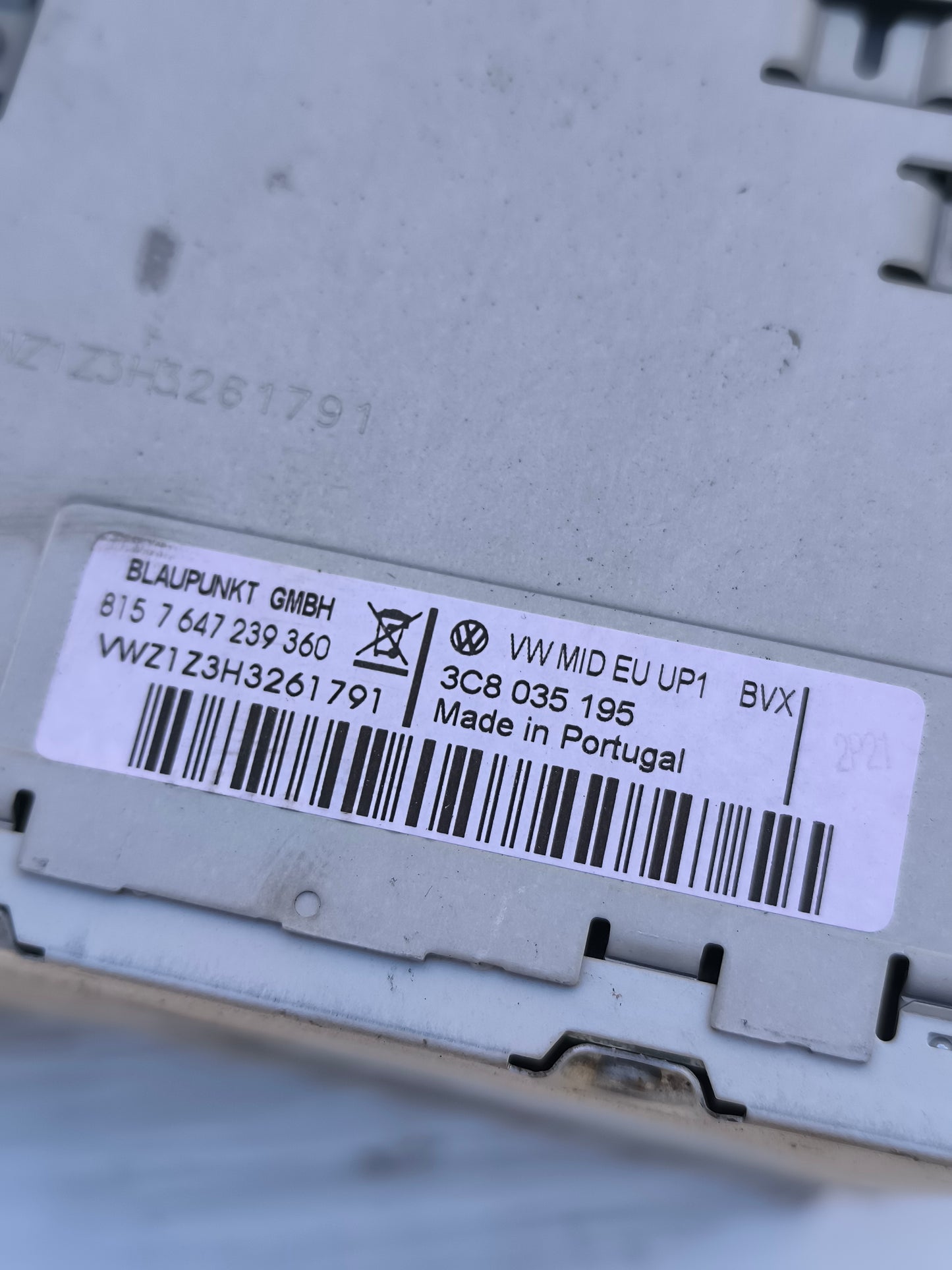 Autoradio für Volkswagen Tiguan, Baujahr 2009, Code: 3c8035195 ecoAG7379