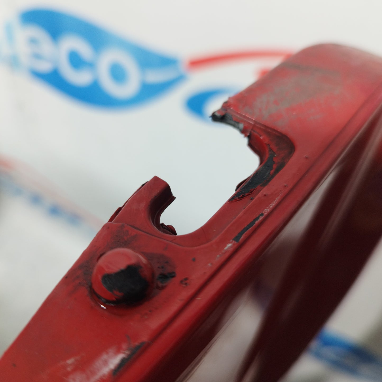 Red front bumper Fiat Doblo 2006 ecoAC10695