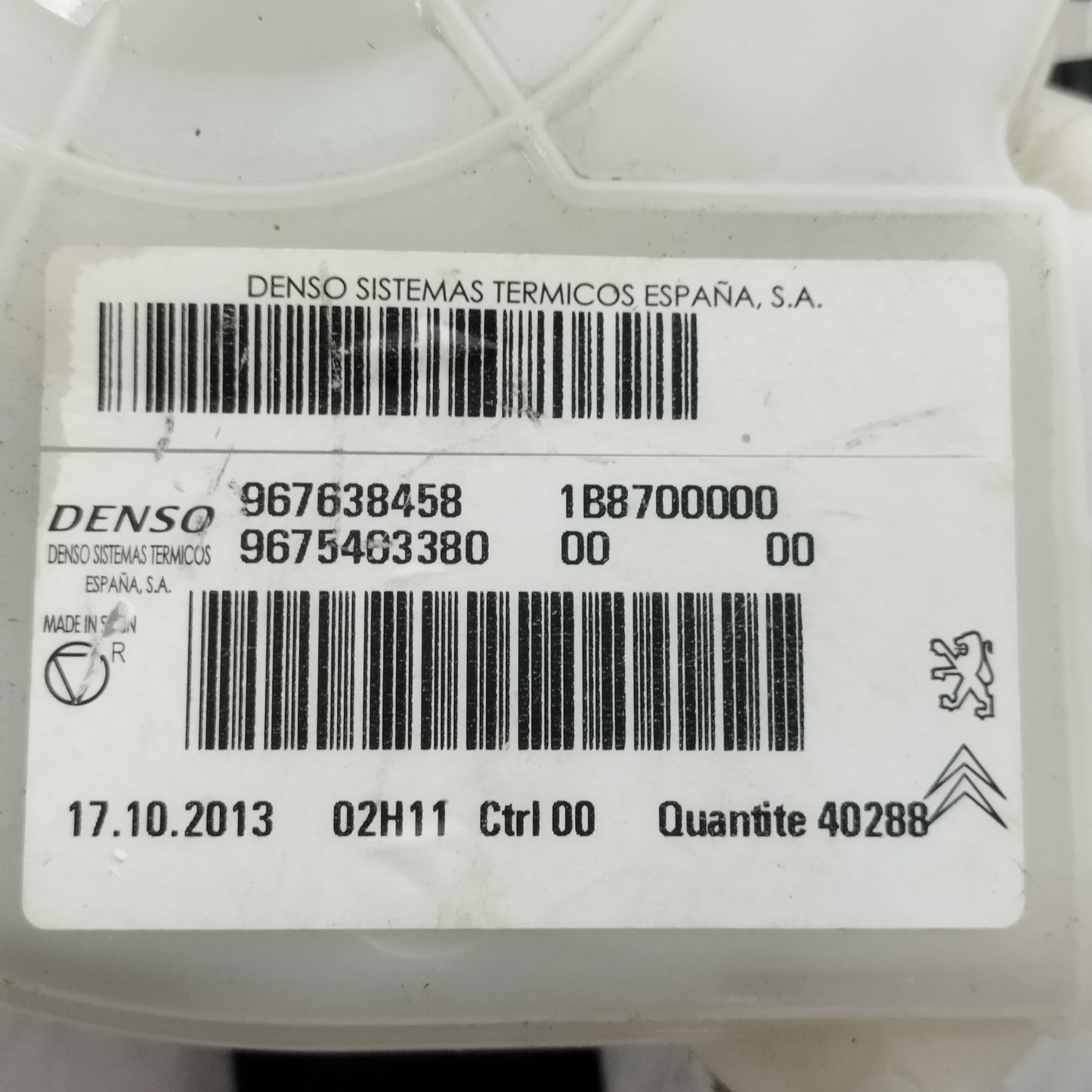 Citroën C4 Grand Picasso 2013 Fahrgastraumlüftermotor, Teilenummer: 967638458 ecoAC14119