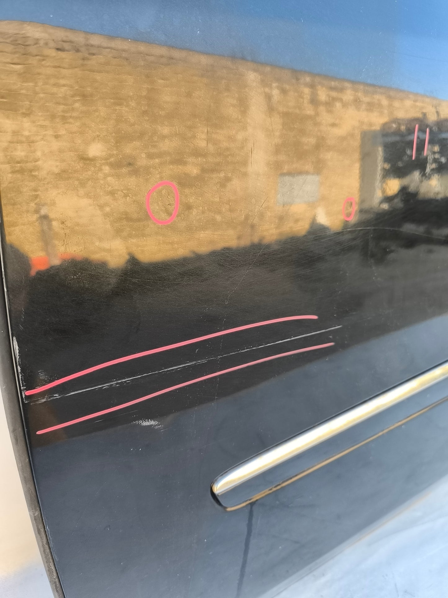 Sportello anteriore sx nero Mercedes ML W164 ecoAG7437