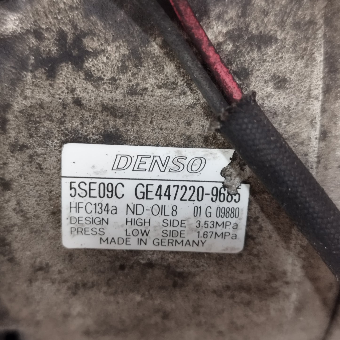 Compressore a / c Mitsubishi Colt / Smart ForFour 1.1 B 2004-2012 cod: 5SE09C DENSO ge447220-9685 ecoAC15545
