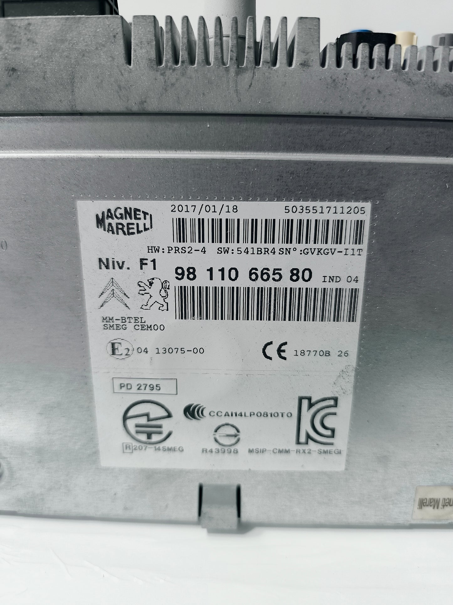 Peugeot 208 / 2008 Autoradio, Baujahr 2013, Teilenummer 9811066580 ecoAG6464