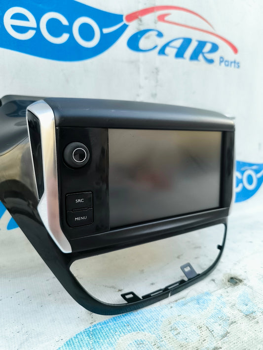 Display autoradio completo di cornice Peugeot 208 2013 cod: 9673830077 ecoAG5931