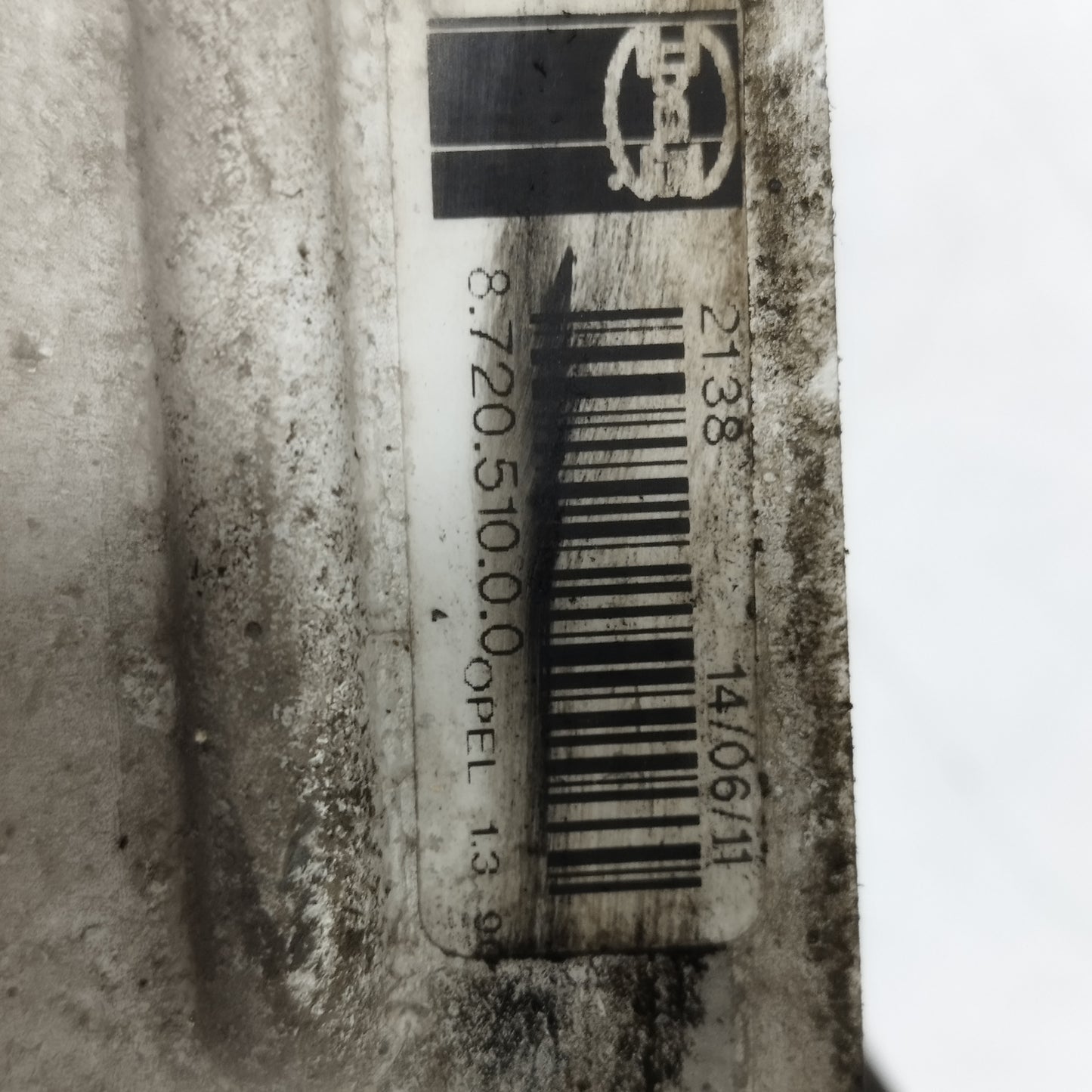 Ladeluftkühler Opel Corsa D 1.3 Mtj 2012 Code: 8.720.510.0.0 ecoAC12841