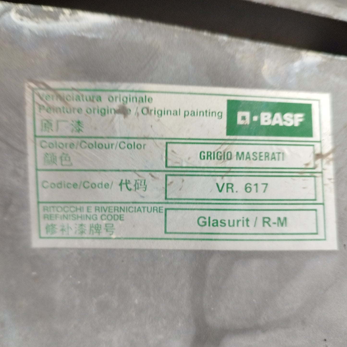 Cofano anteriore grigio maserati Lancia Delta 2009 ecoAC9585