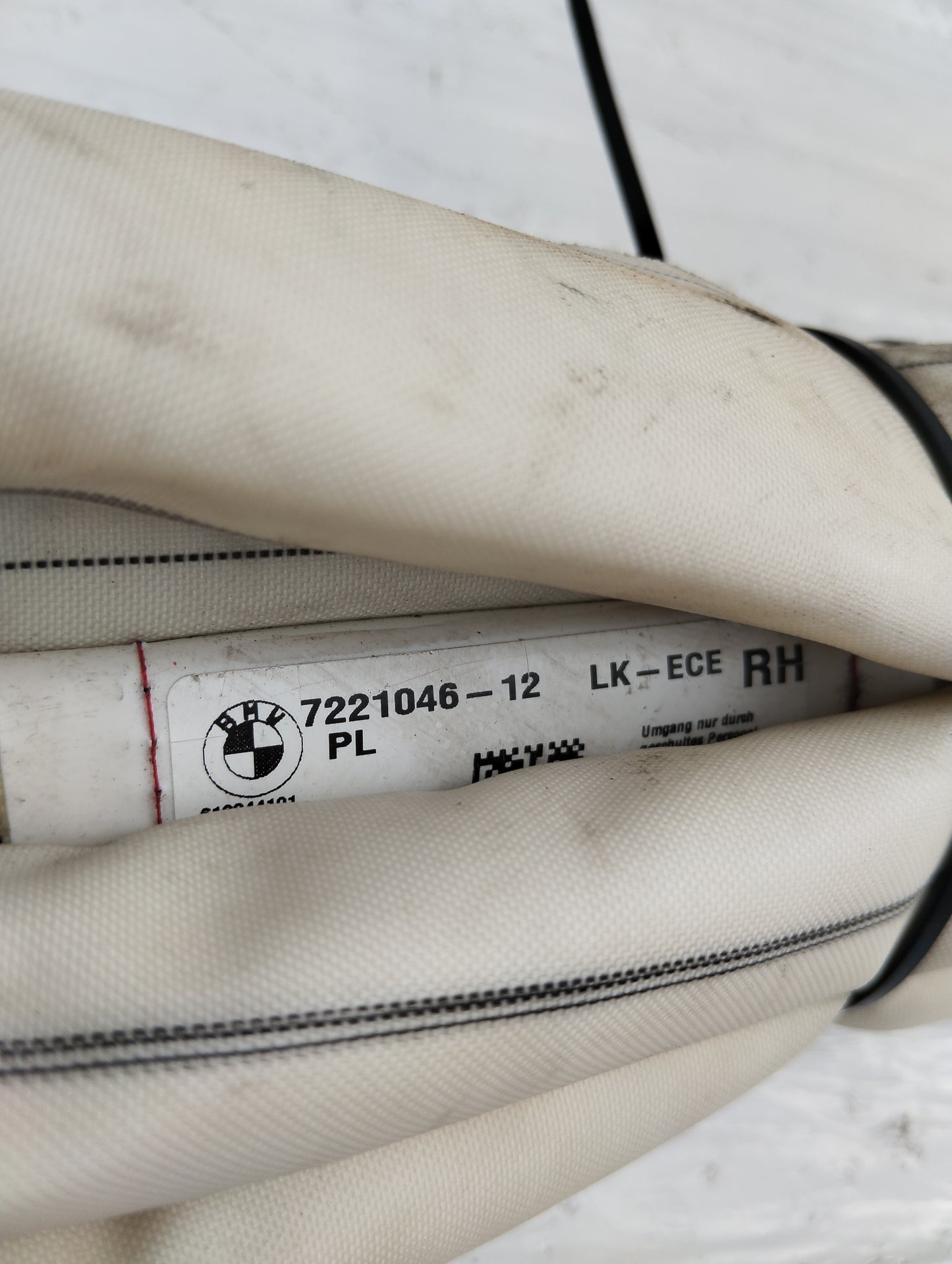 Right curtain airbag BMW 1 Series F20 code: 7221046-12 ecoAG5362