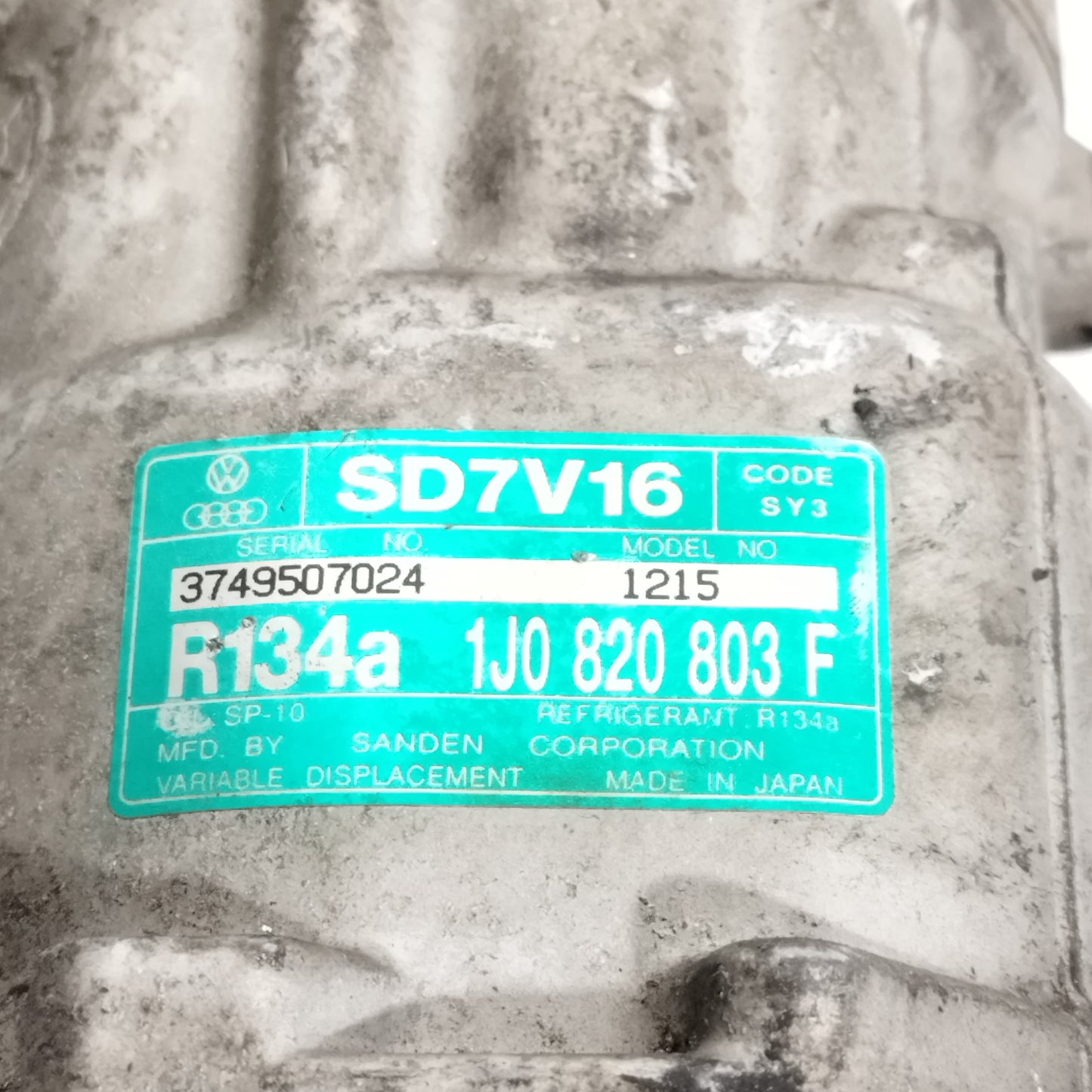 Compressore Volkswagen Golf IV (1J) 1.9 TDI 1997-2006 cod: 1j0820803f ecoAC16198
