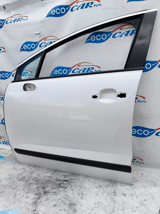 Weiße linke Vordertür Peugeot 3008 2013 ecoAG5726