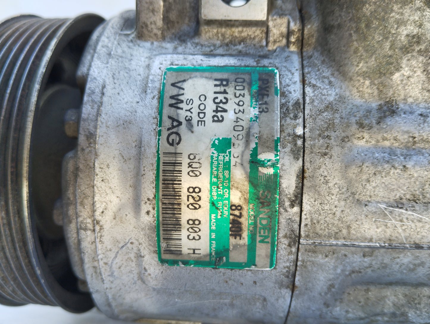 Air conditioning compressor Volkswagen Polo / Seat Ibiza 2005 code: 6q0820803h ecoAG5210