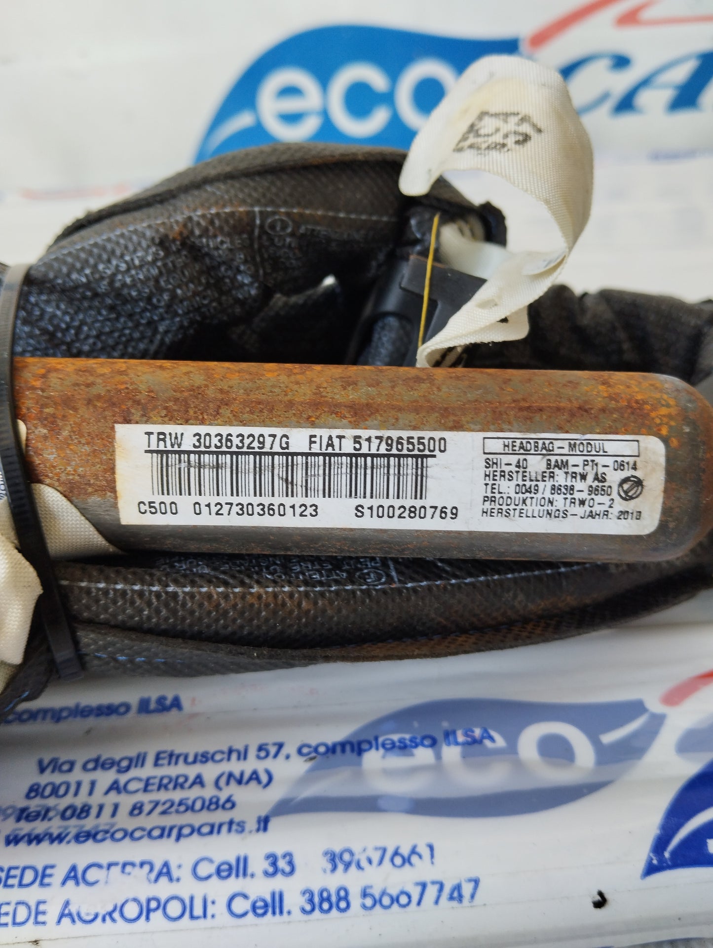 Beifahrer-Seitenairbag Fiat Punto Evo Code: 517965500 ecoAG5492