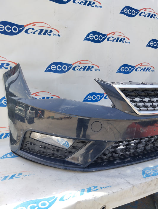 Dark blue front bumper Seat Leon 2016 ecoAG4595