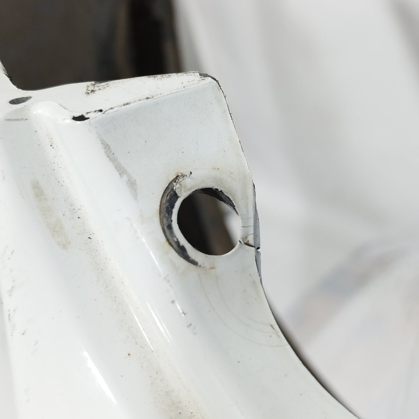 Weiße Heckstoßstange Fiat Punto Evo 2012 ecoAC13065