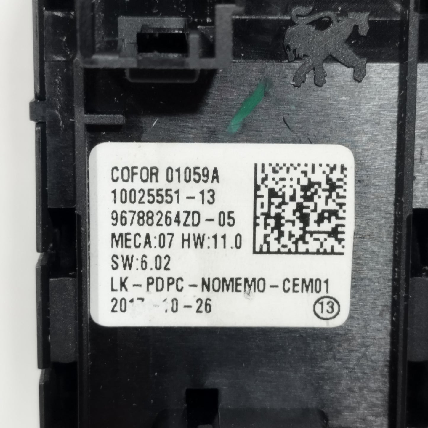 Pulsantiera anteriore sx Citroen C3 Aircross 2017 Cod: 96788264ZD ecoAC11965