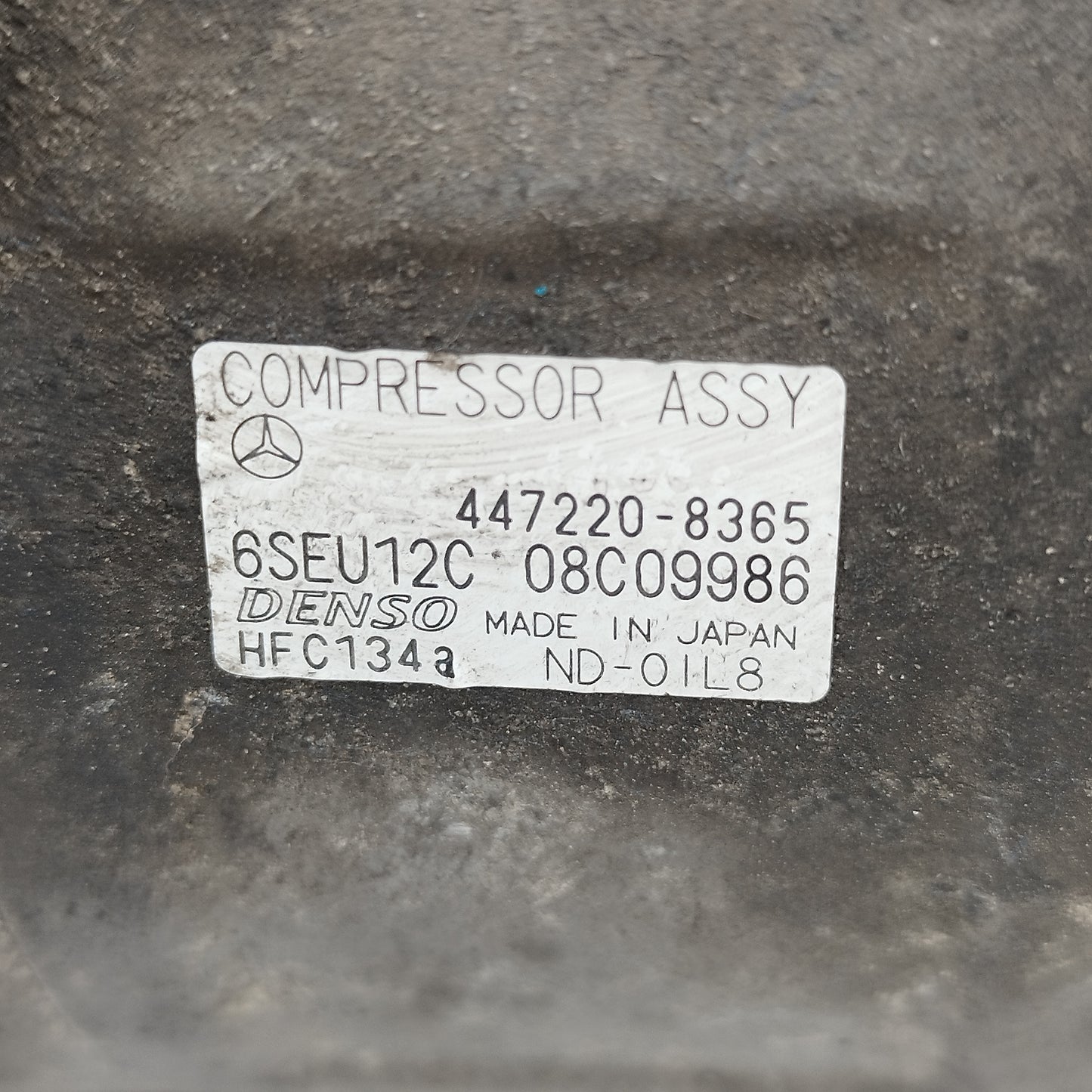 Compressore a / c Mercedes Classe A W168 1.7 CDI (A170) 1998-2004 cod: 447220-8365 ecoAC16079