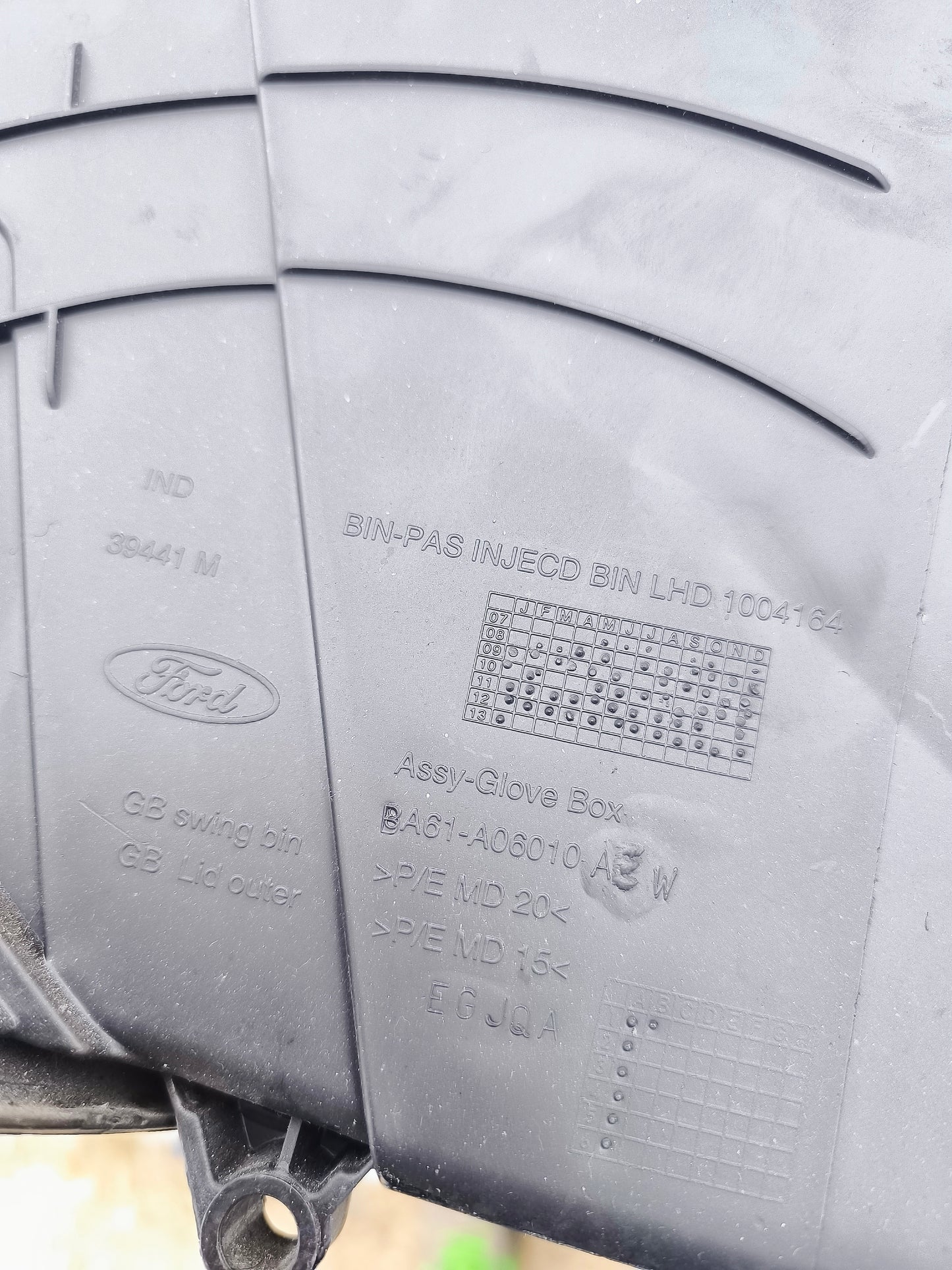 Cassetto portaoggetti Ford Fiesta 2010 cod.ba61-a06010-ae ecoAG6034