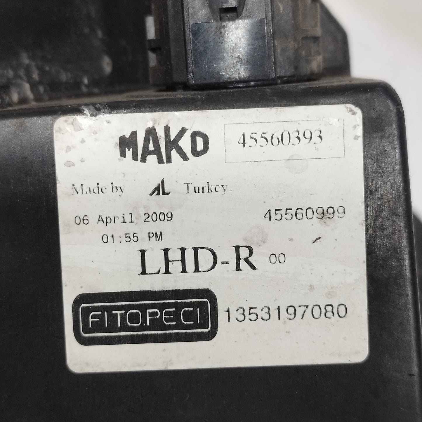 Fanale anteriore dx Fiat Qubo 2009 Cod: 45560393 ecoAC13234