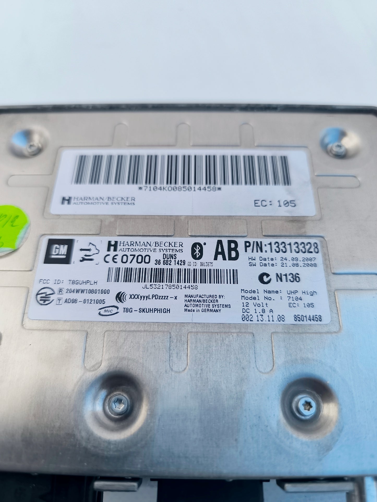 Bluetooth control unit Opel Insignia year 2010 Cod. 13313328 ecoAG7070