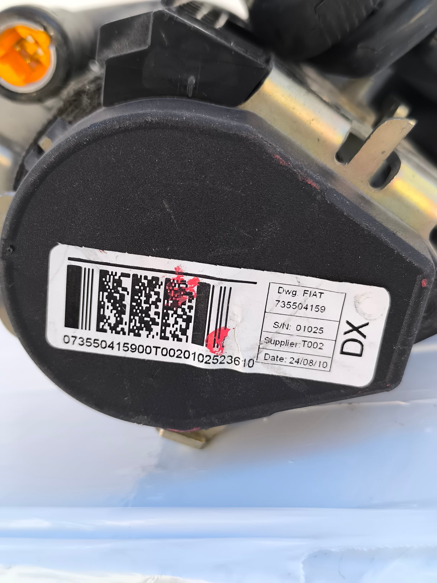 Cintura di sicurezza anteriore dx Fiat Doblò anno 2010 cod: 735504159 ecoAG7728