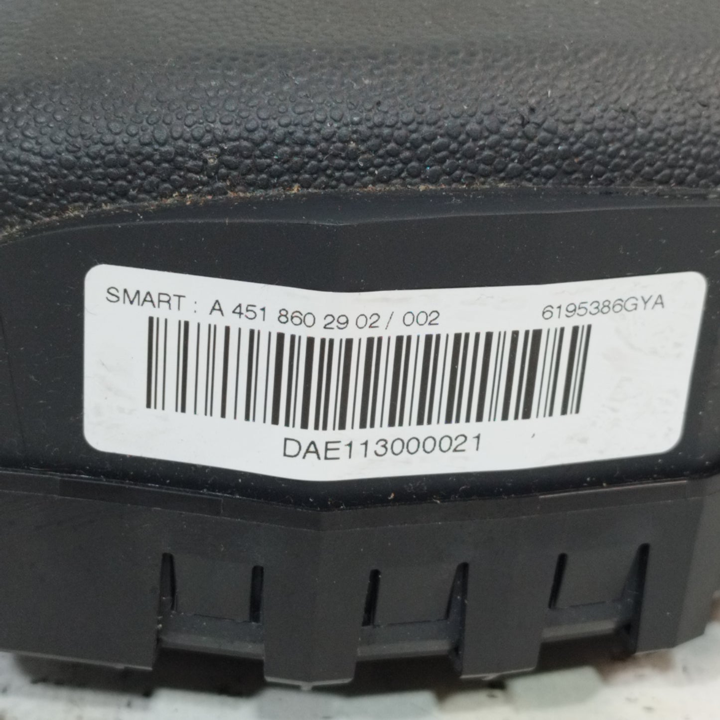 Steering wheel airbag Smart 451 2009 code: A4518602902 ecoAC9717
