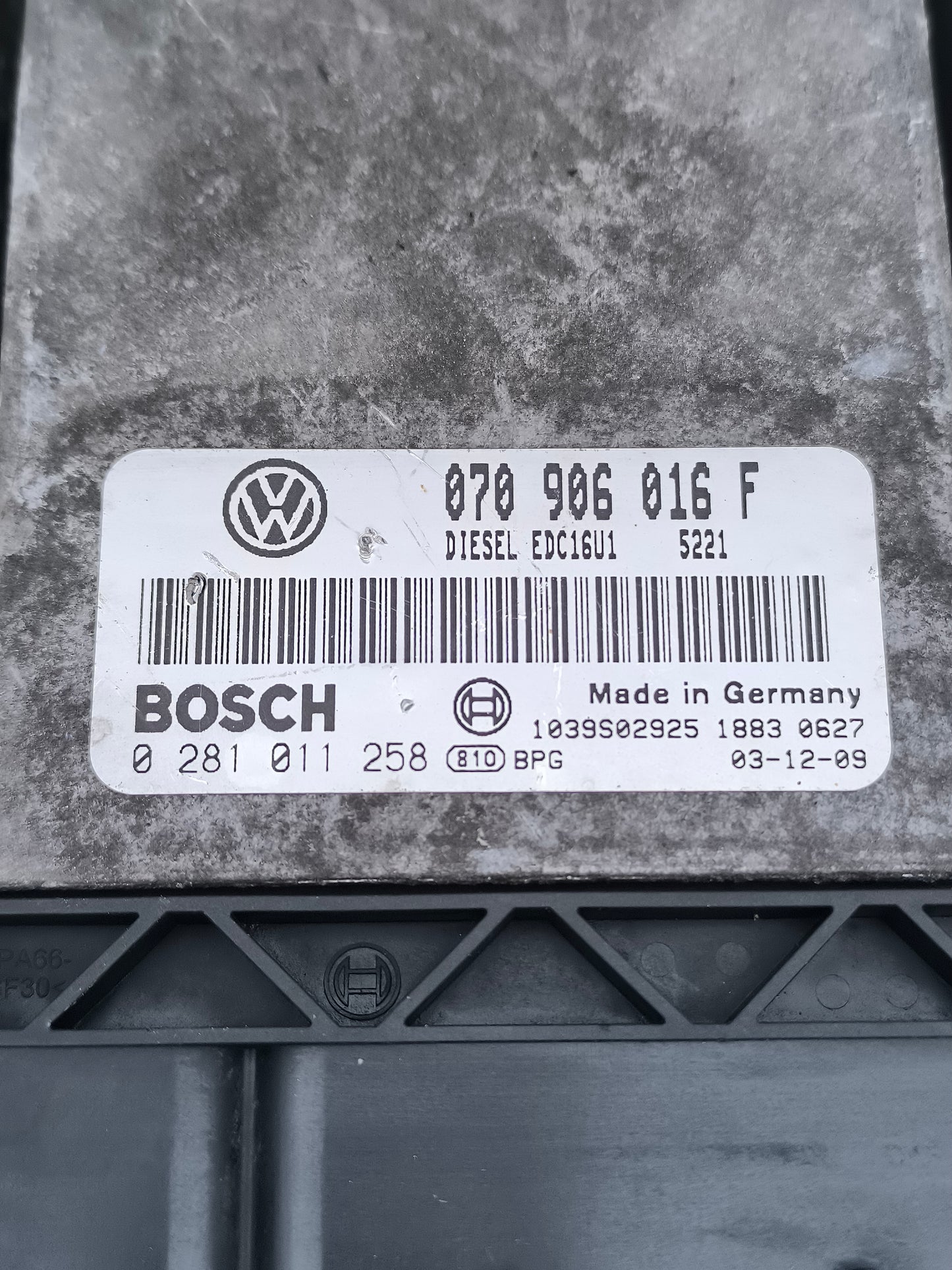 Centralina motore Volkswagen Touareg 2.5 TDI anno 2002 Cod. 0281011258 ecoAG6818