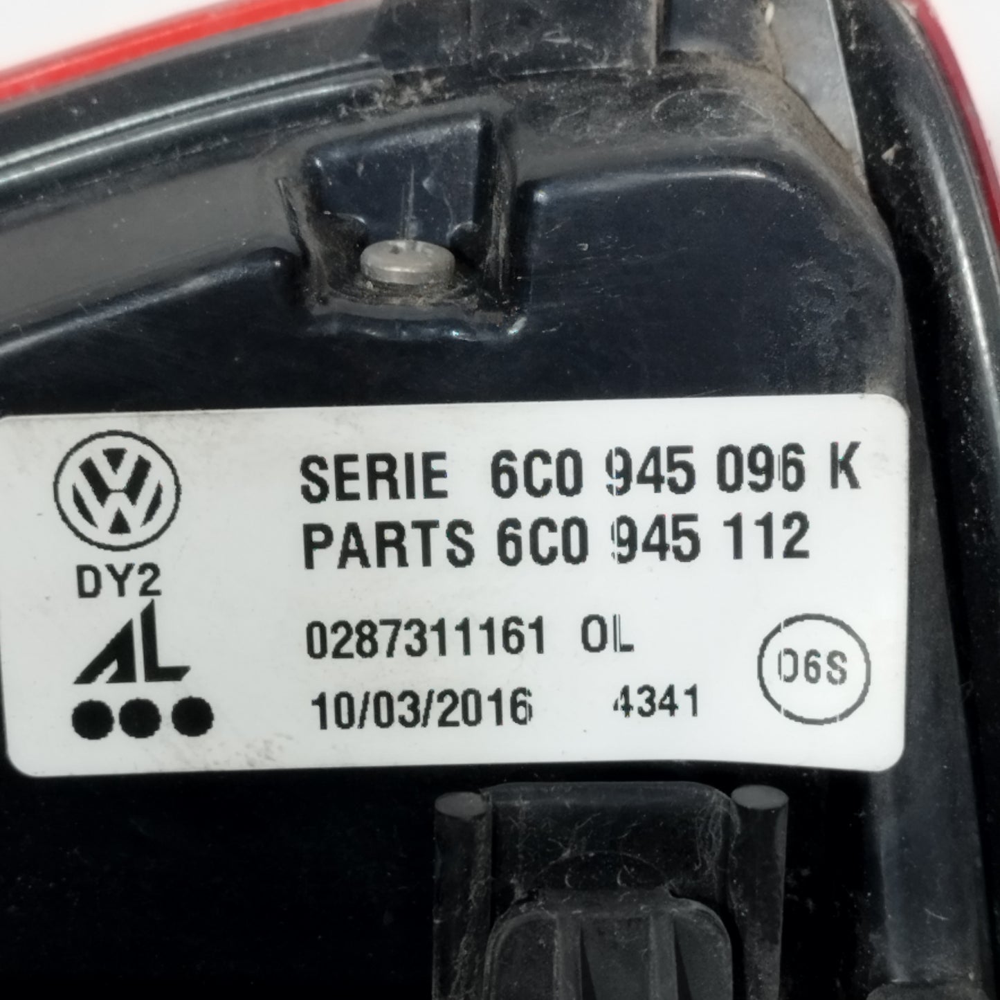 Rücklicht rechts Volkswagen Polo 2016 Code: 6C0945096K ecoAC12236