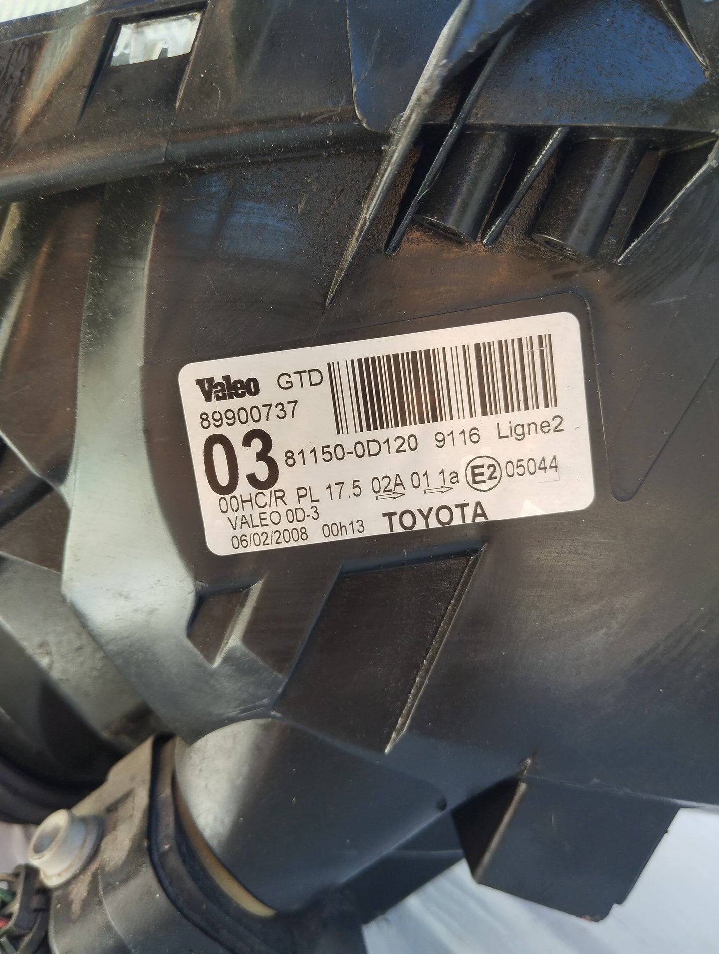 Fanale anteriore sx Toyota Yaris 2008 ecoAG5297